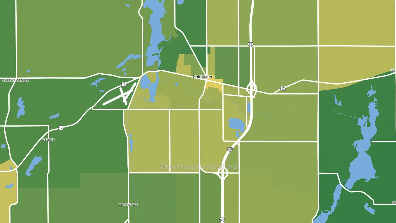 49036, MI block-group voter-turnout map