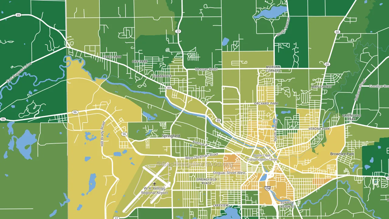 49037, MI block-group voter-turnout map