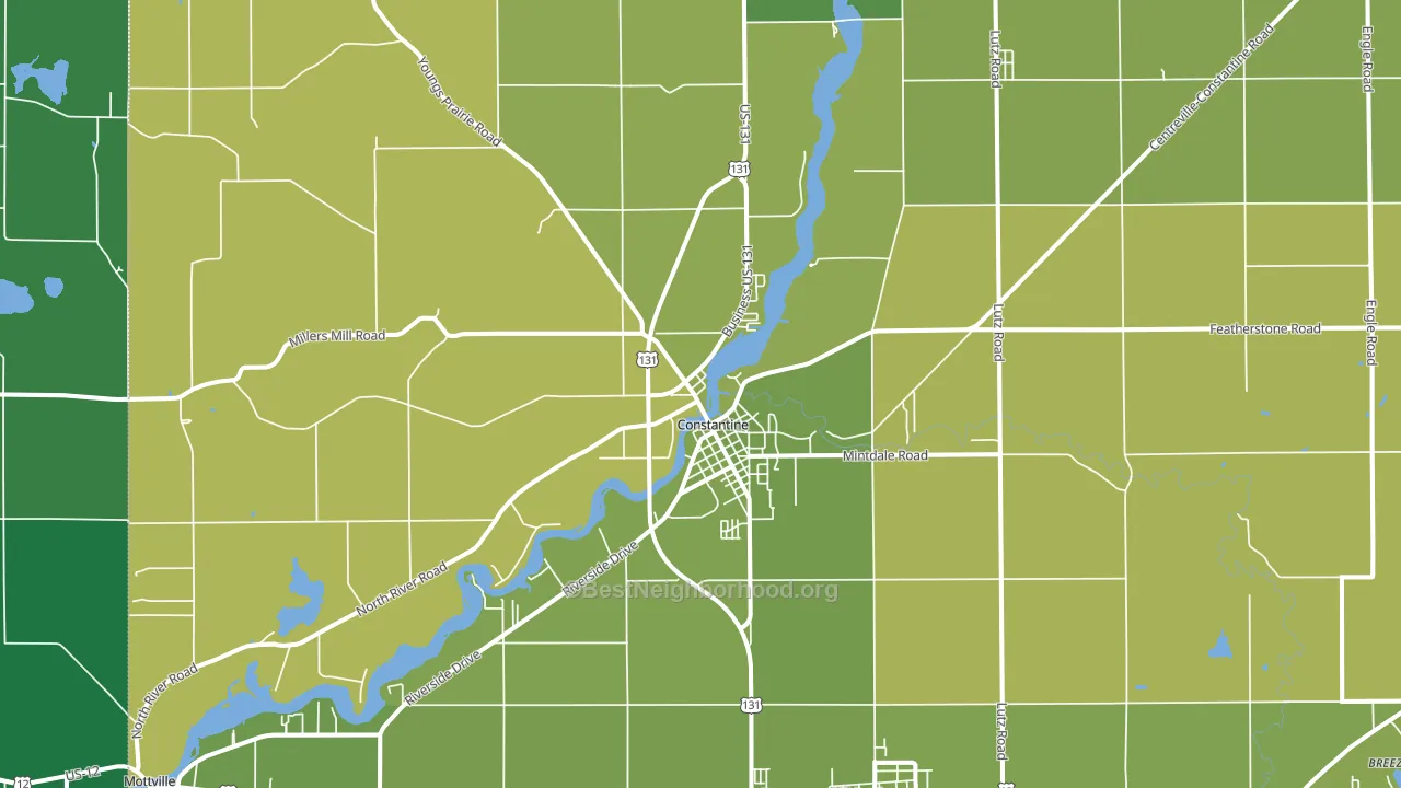 49042, MI block-group voter-turnout map