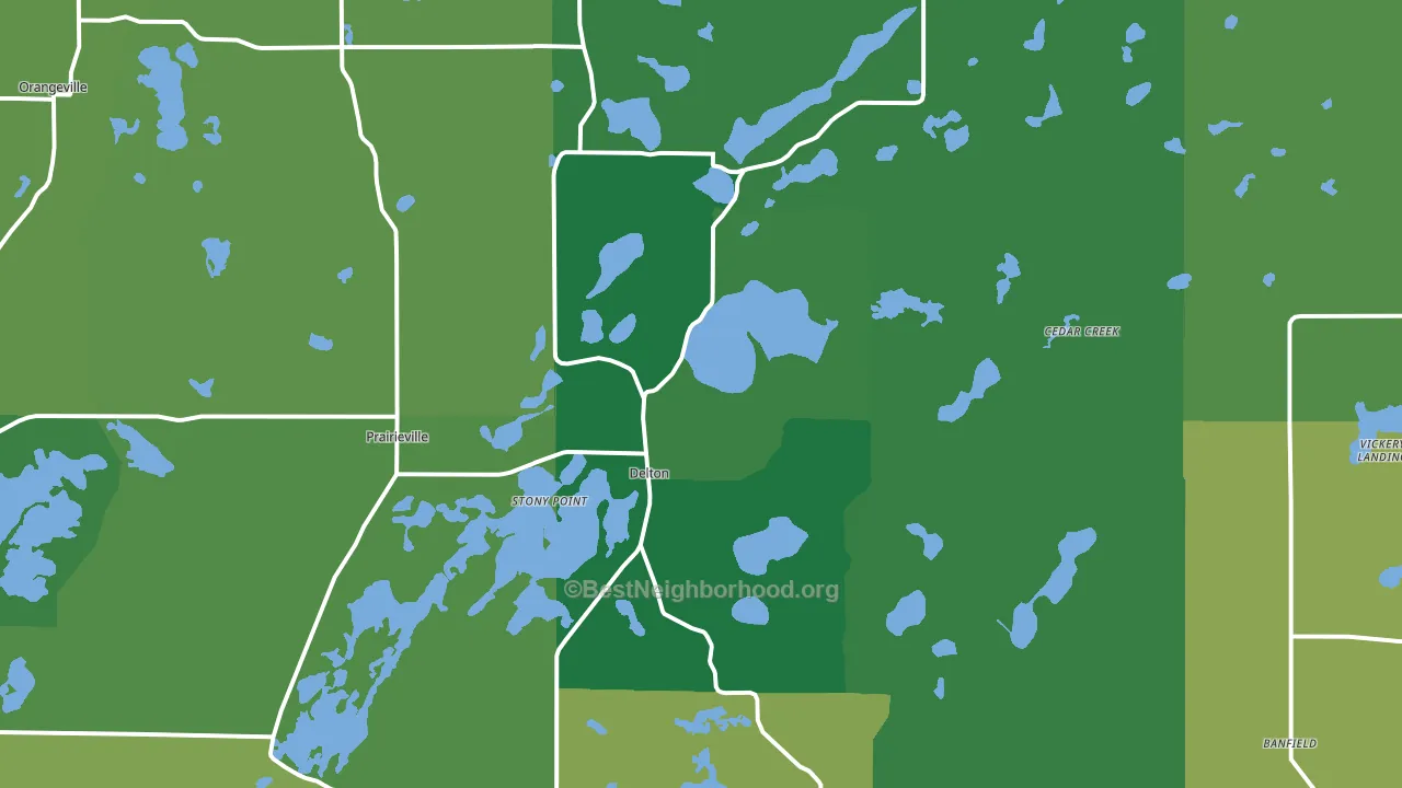 49046, MI block-group voter-turnout map