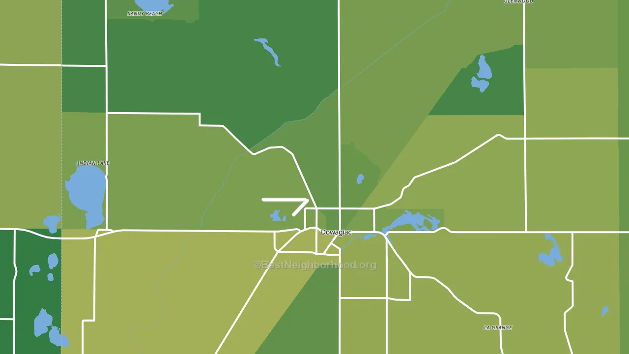 49047, MI block-group voter-turnout map