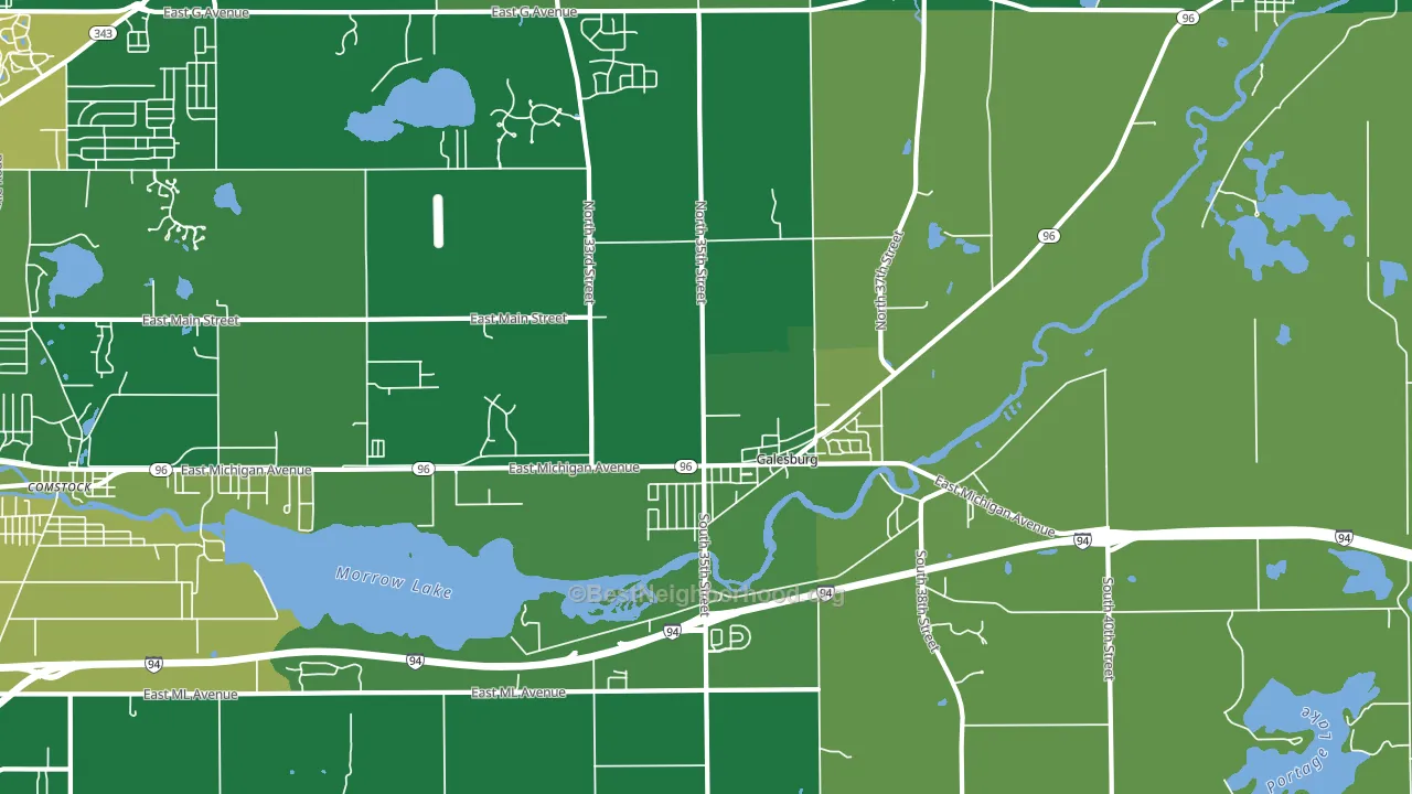 49053, MI block-group voter-turnout map