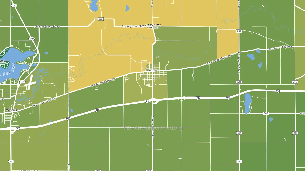 49057, MI block-group voter-turnout map