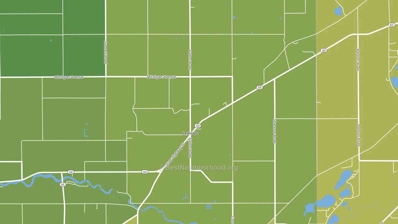49066, MI block-group voter-turnout map