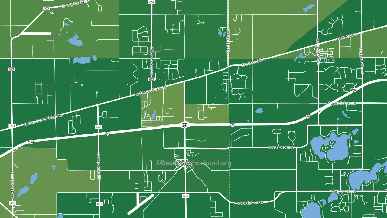 49071, MI block-group voter-turnout map