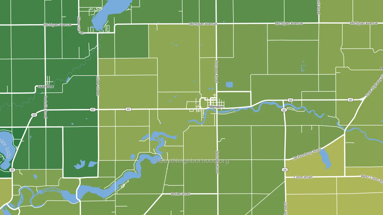 49072, MI block-group voter-turnout map