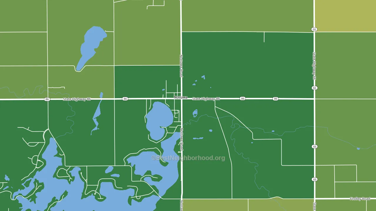 49075, MI block-group voter-turnout map