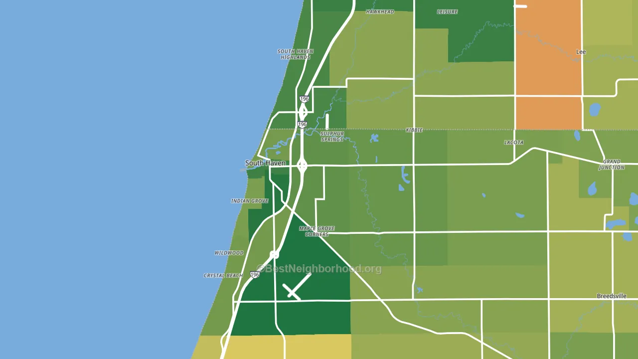 49090, MI block-group voter-turnout map