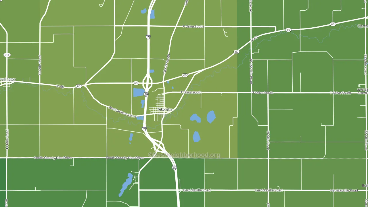 49092, MI block-group voter-turnout map