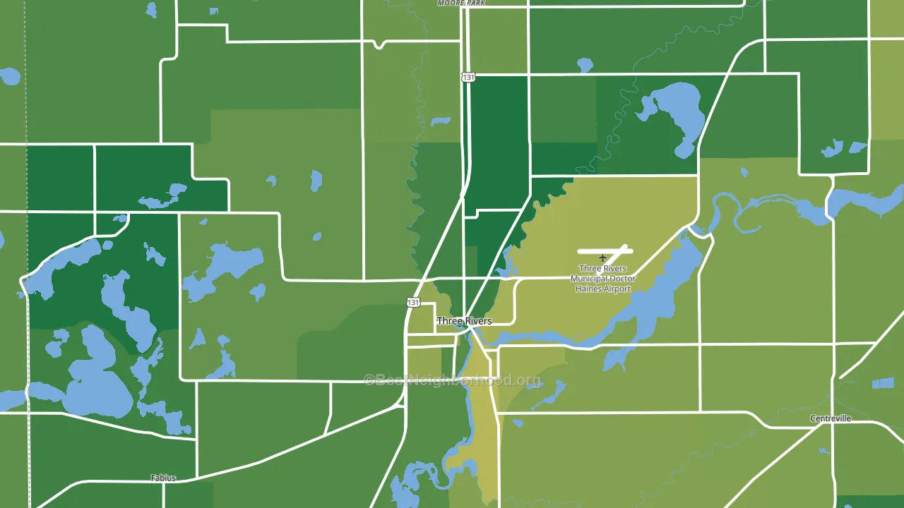 49093, MI block-group voter-turnout map