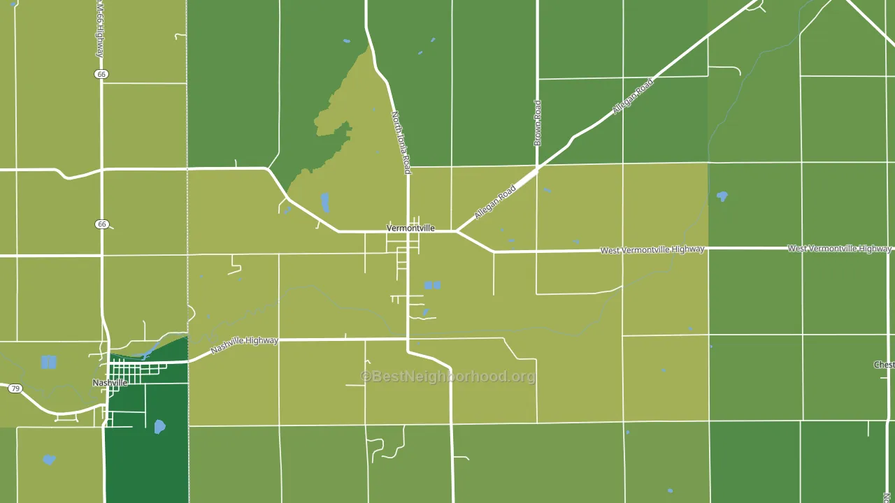 49096, MI block-group voter-turnout map