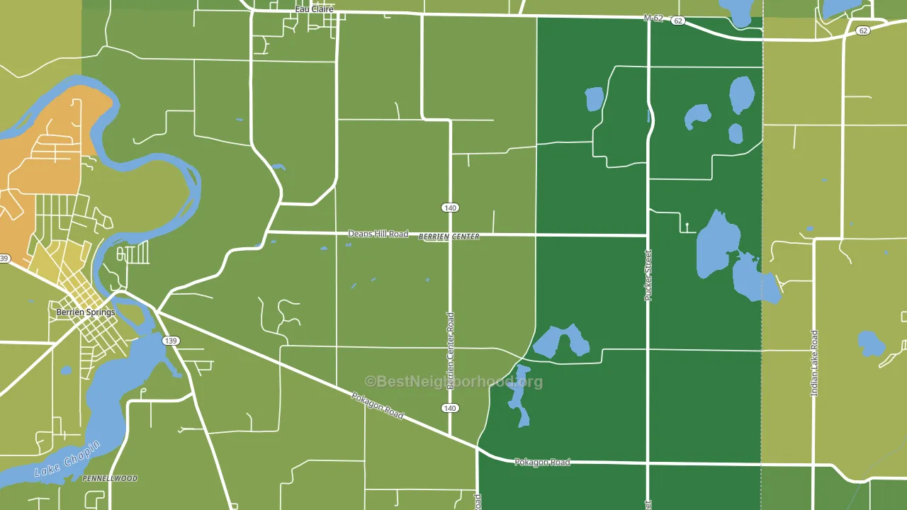 49102, MI block-group voter-turnout map