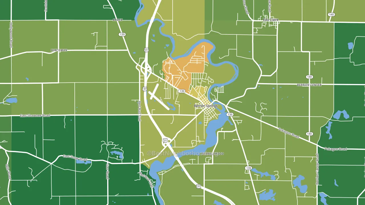 49103, MI block-group voter-turnout map