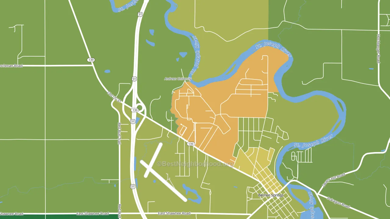49104, MI block-group voter-turnout map
