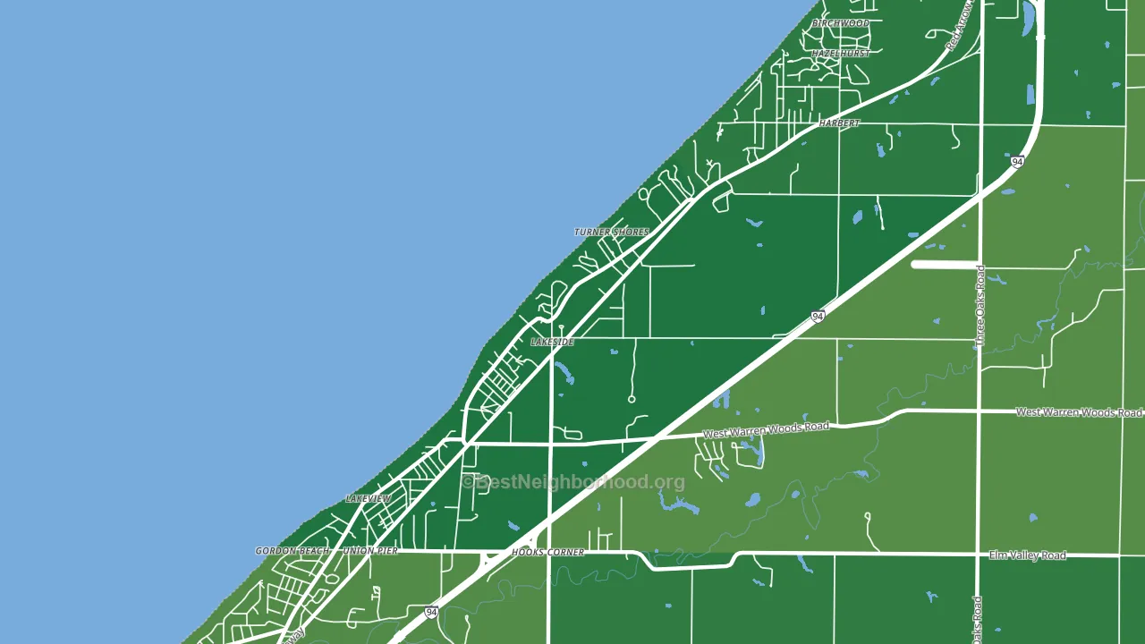49116, MI block-group voter-turnout map