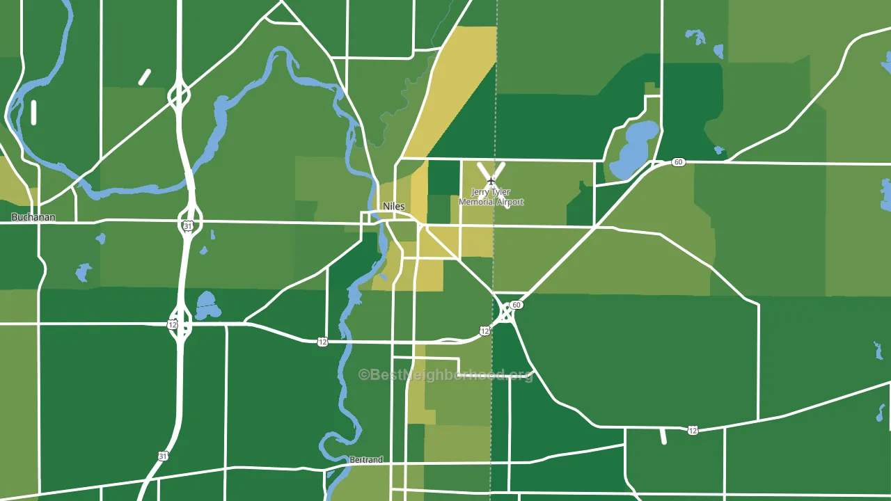 49120, MI block-group voter-turnout map