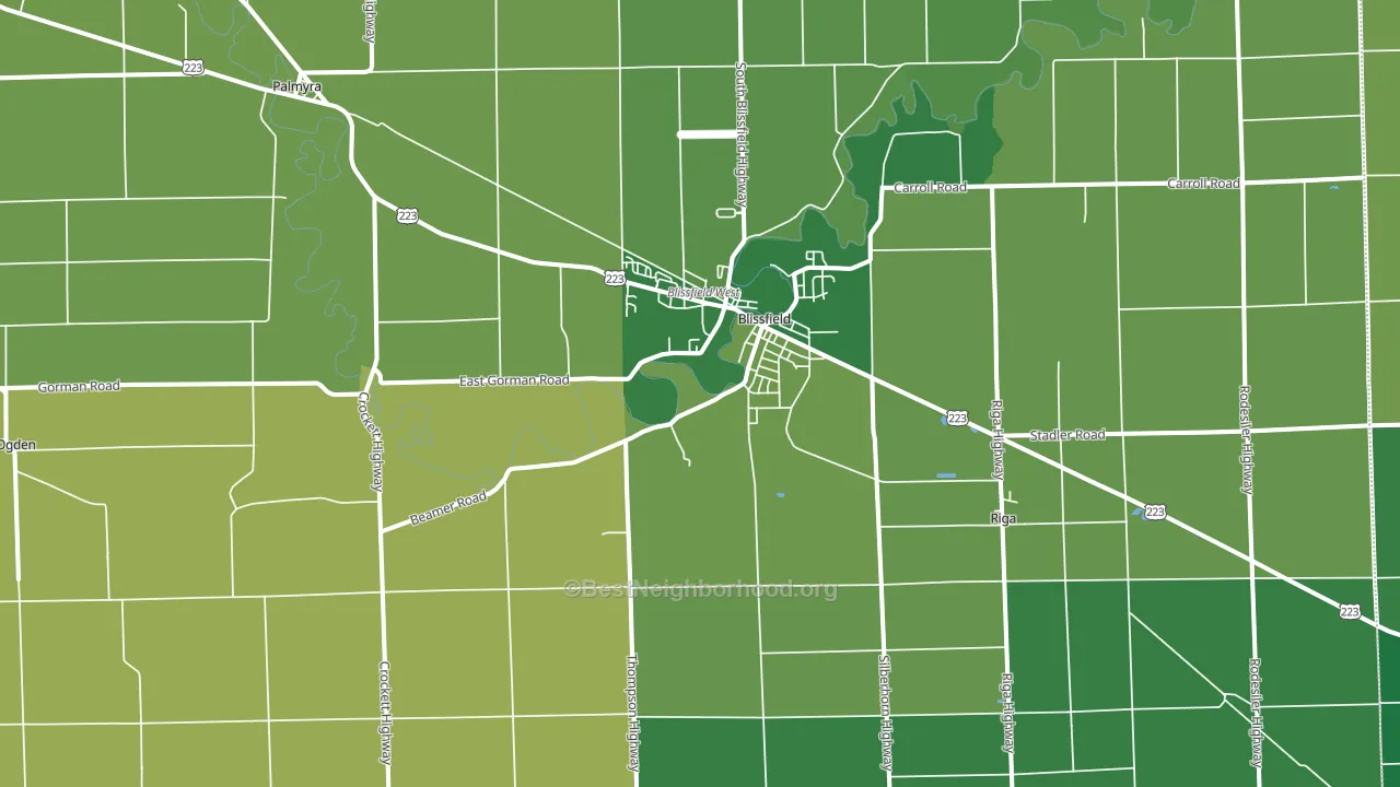 49228, MI block-group voter-turnout map