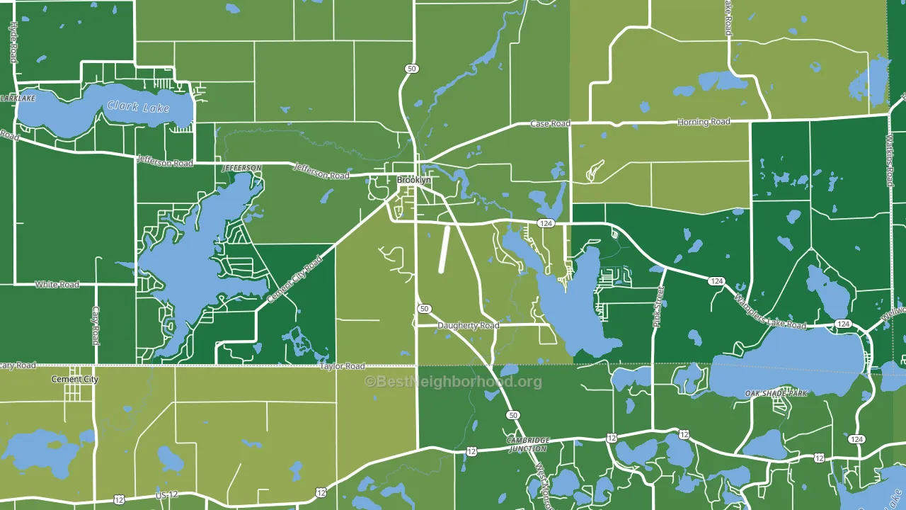 49230, MI block-group voter-turnout map