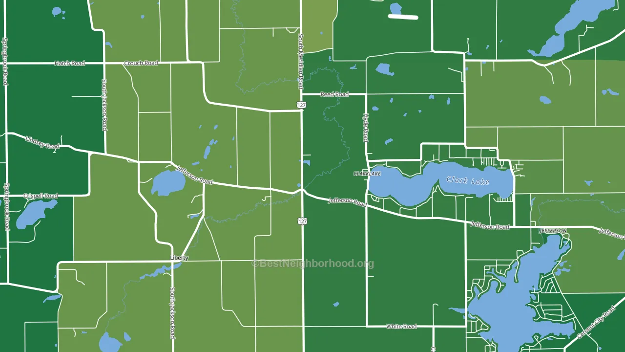 49234, MI block-group voter-turnout map