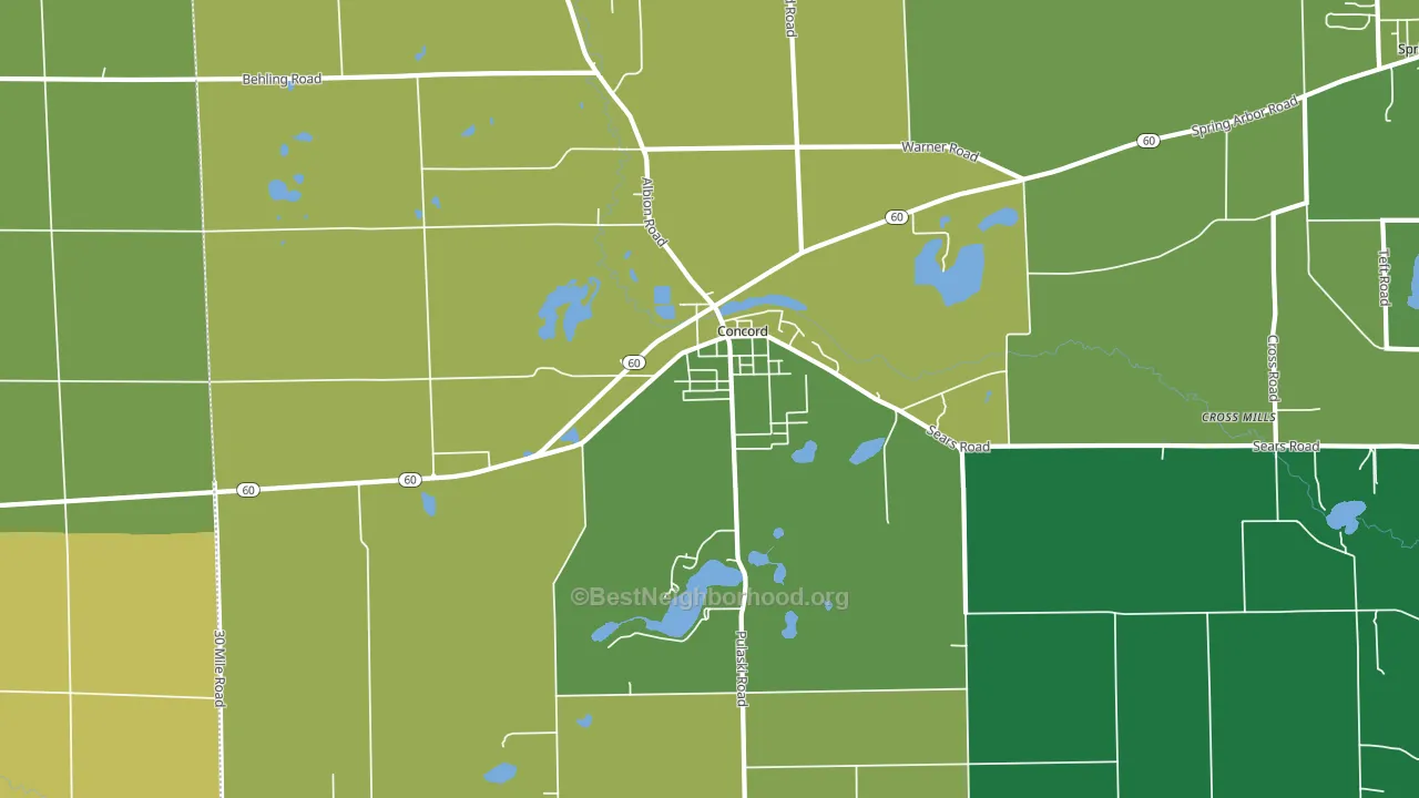 49237, MI block-group voter-turnout map