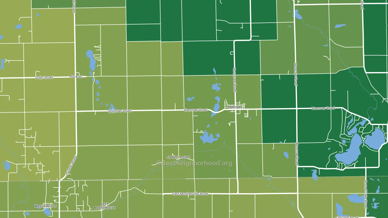 49241, MI block-group voter-turnout map