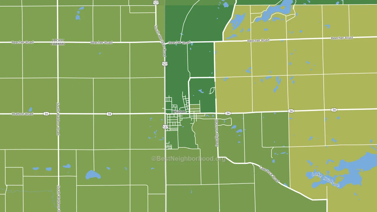 49247, MI block-group voter-turnout map