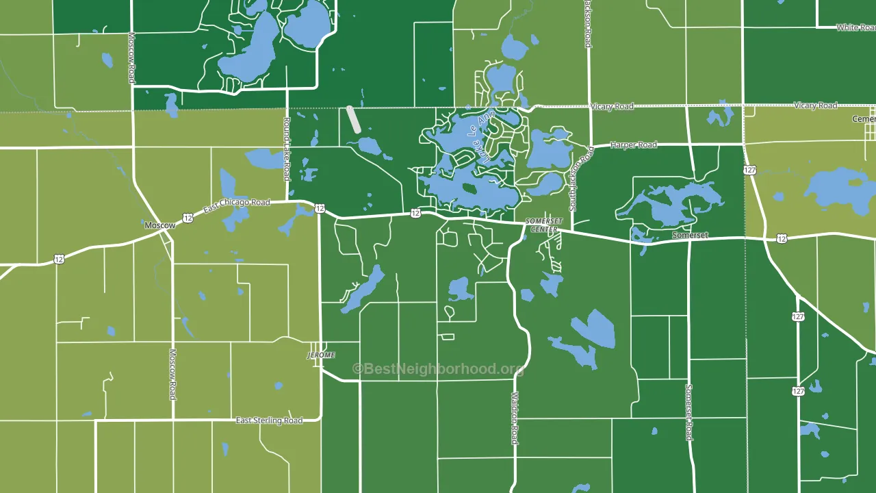 49249, MI block-group voter-turnout map