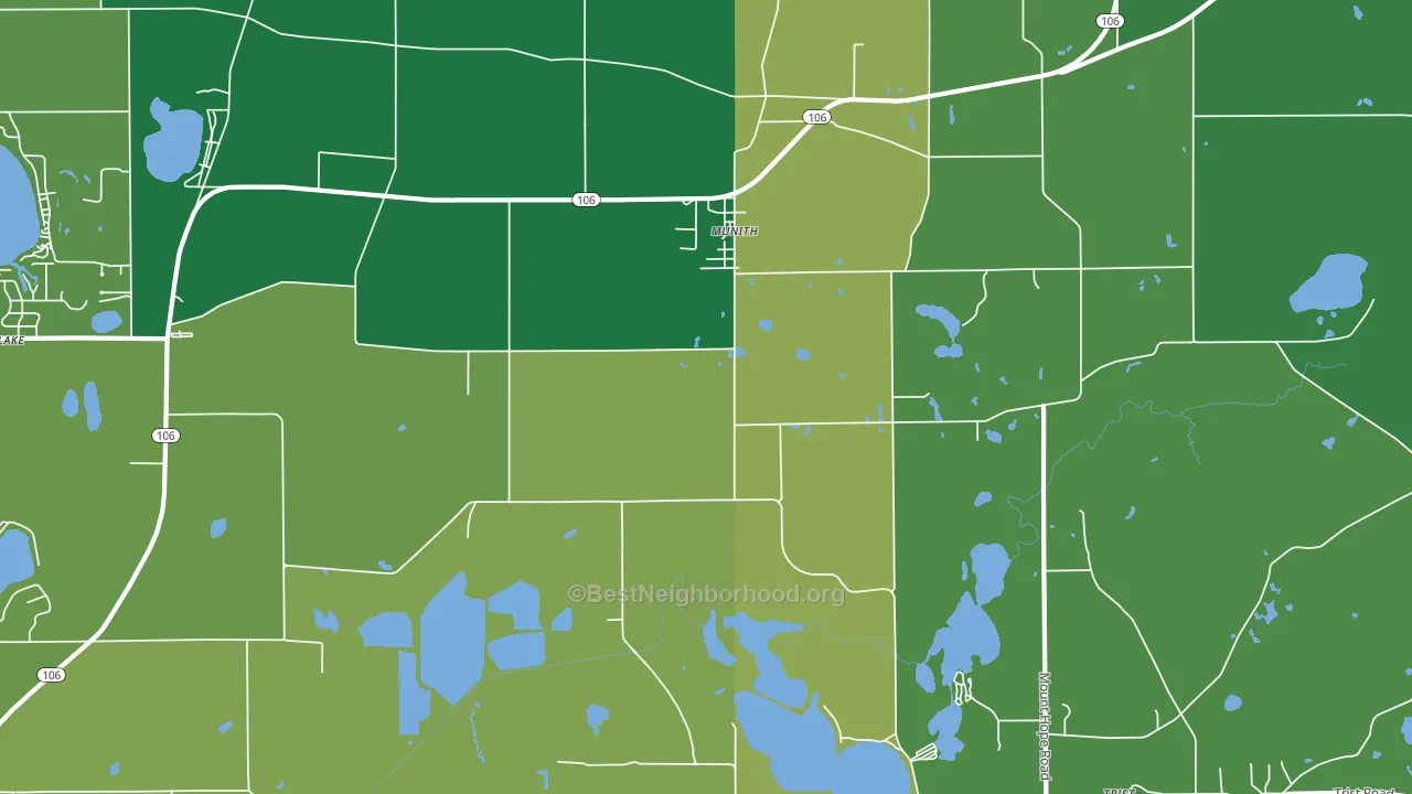 49259, MI block-group voter-turnout map