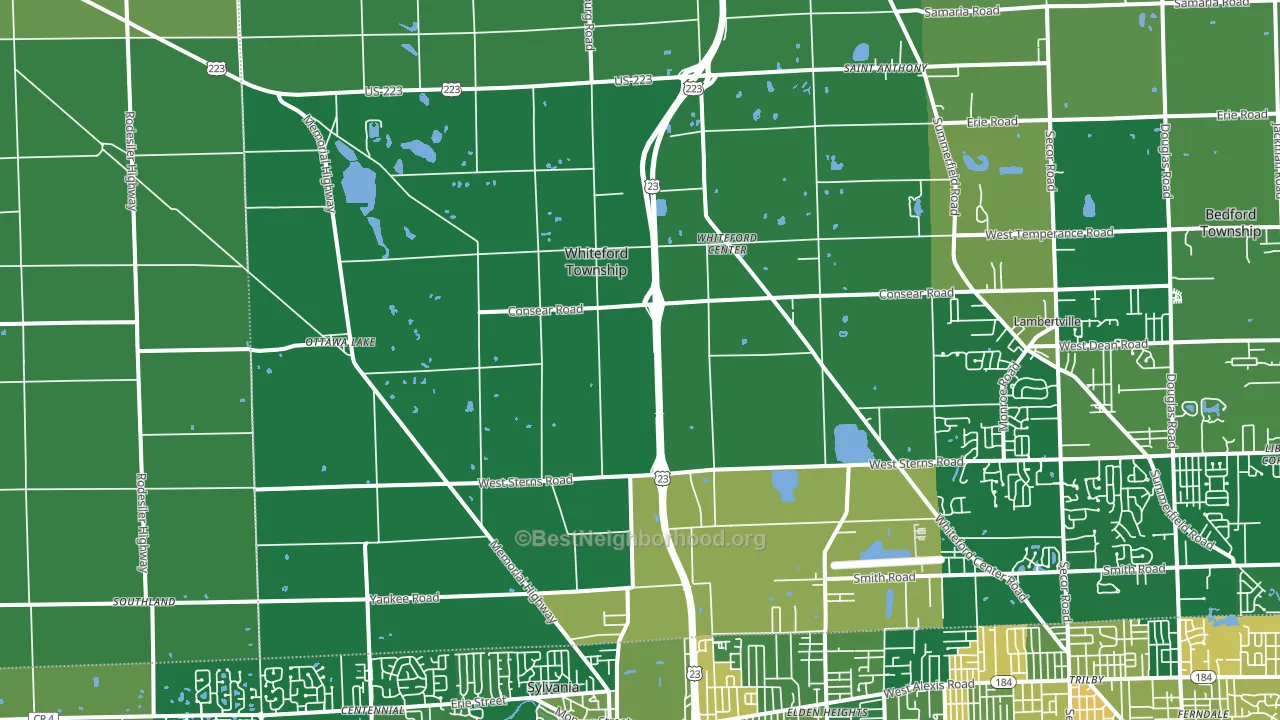 49267, MI block-group voter-turnout map