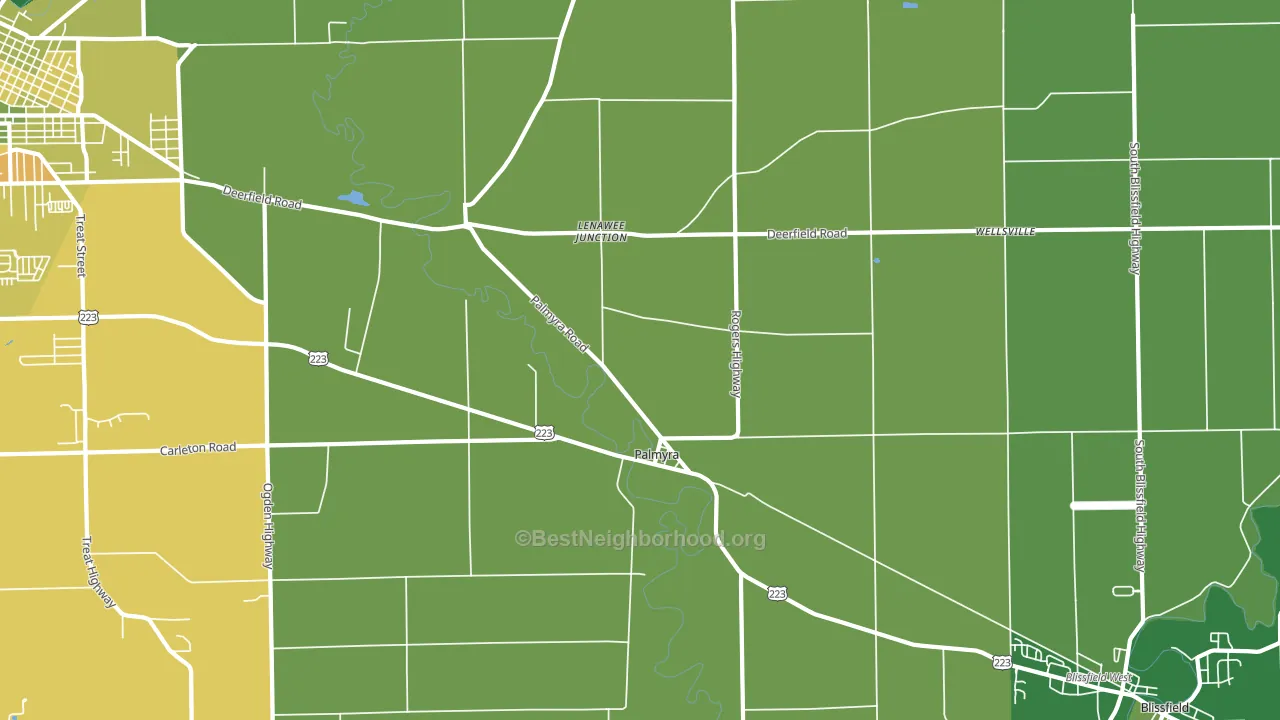 49268, MI block-group voter-turnout map