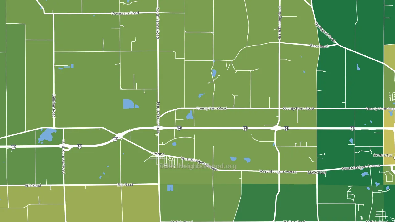 49269, MI block-group voter-turnout map