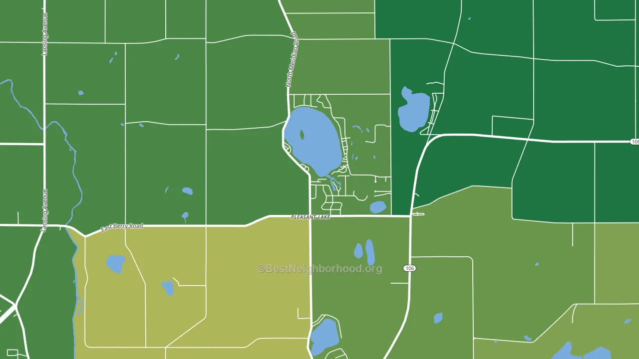49272, MI block-group voter-turnout map