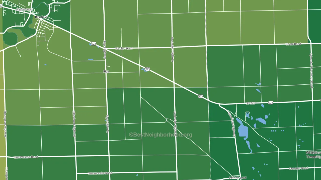 49276, MI block-group voter-turnout map