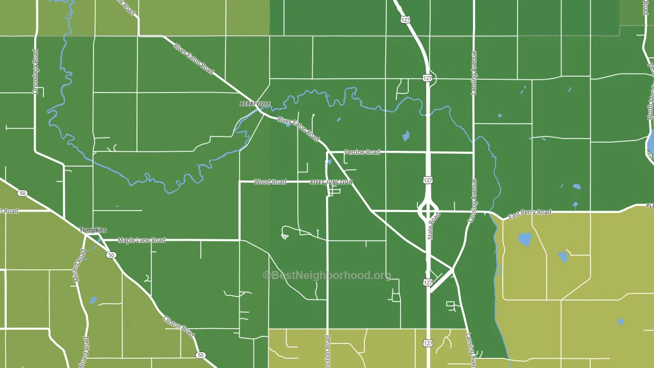 49277, MI block-group voter-turnout map