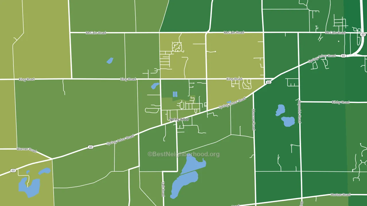 49283, MI block-group voter-turnout map