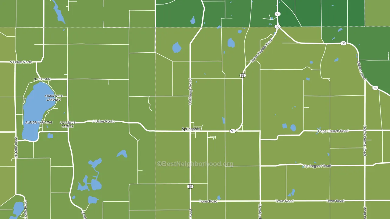 49284, MI block-group voter-turnout map