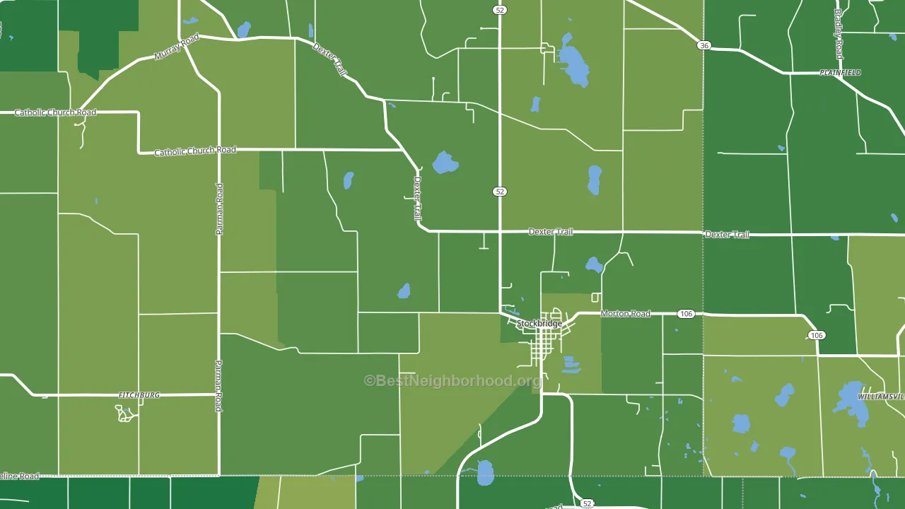49285, MI block-group voter-turnout map