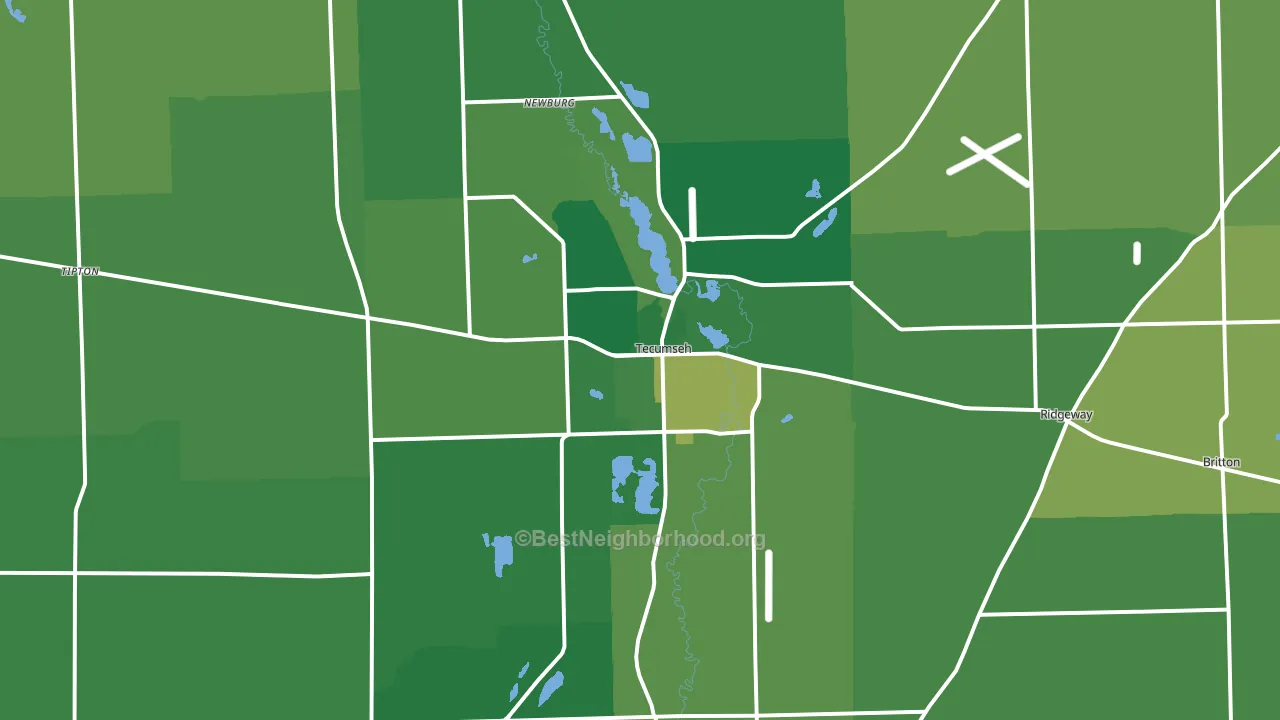 49286, MI block-group voter-turnout map