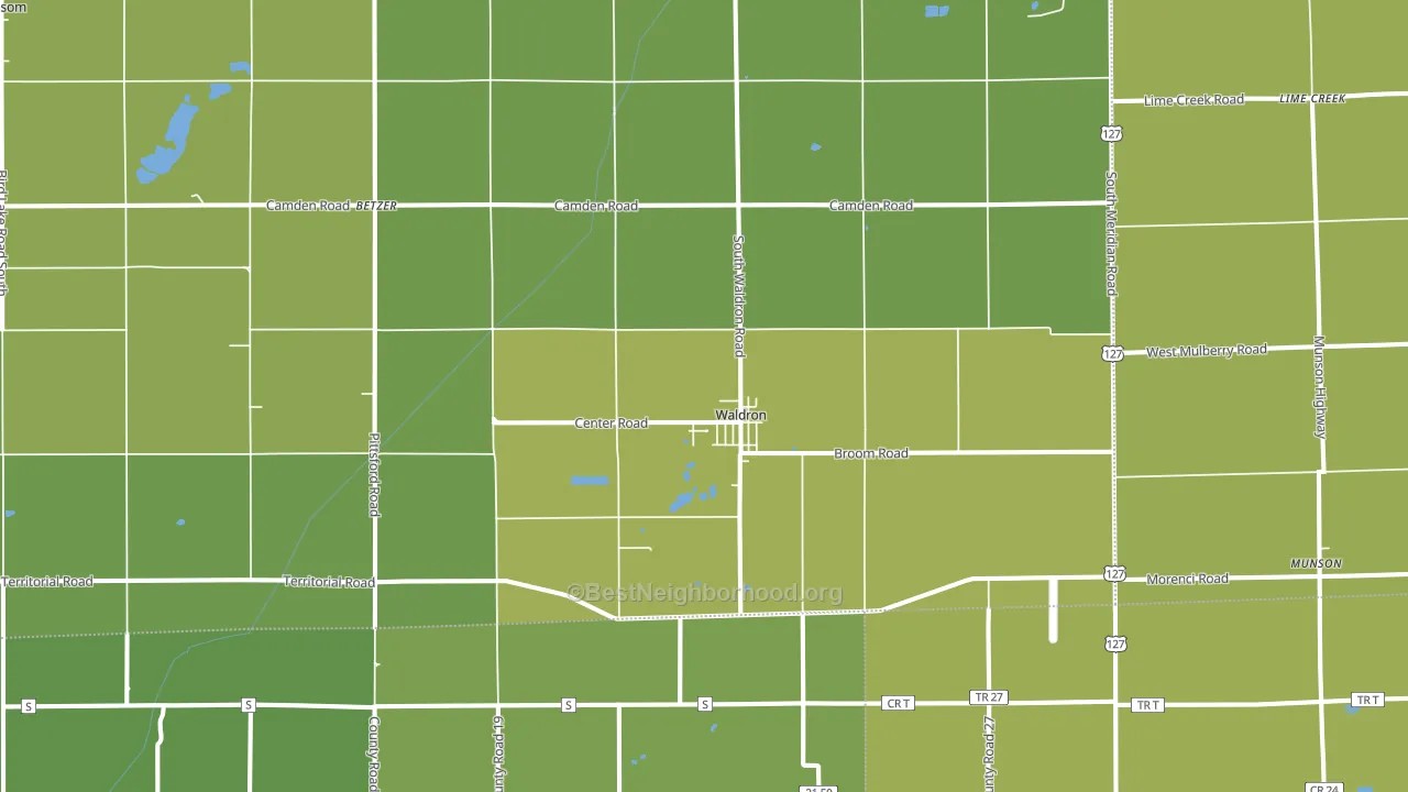 49288, MI block-group voter-turnout map