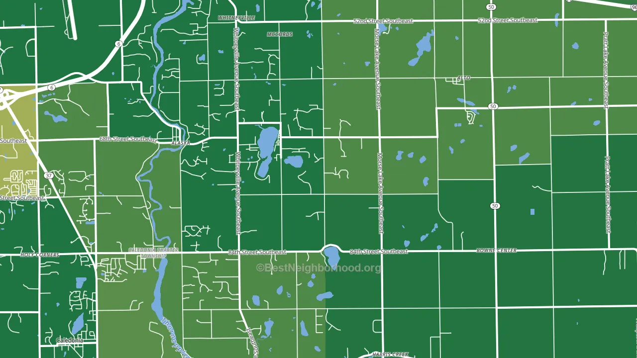 49302, MI block-group voter-turnout map