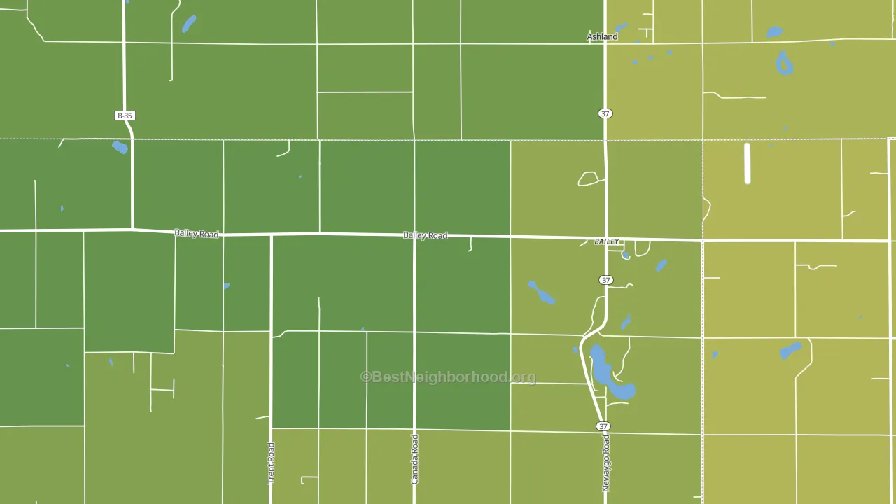 49303, MI block-group voter-turnout map