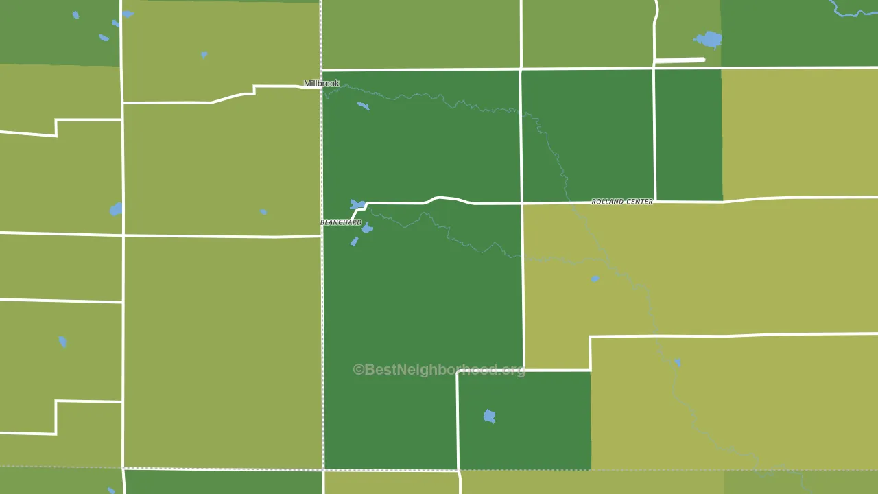 49310, MI block-group voter-turnout map