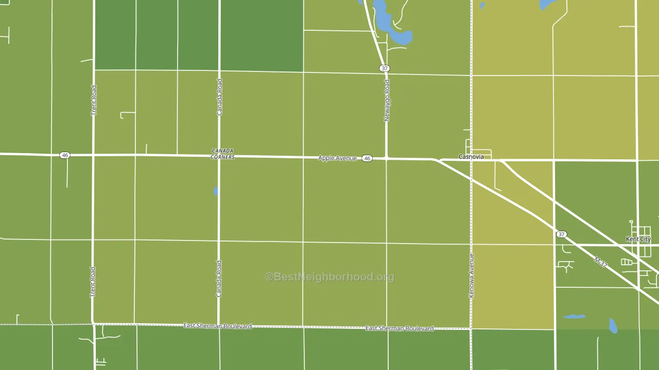 49318, MI block-group voter-turnout map