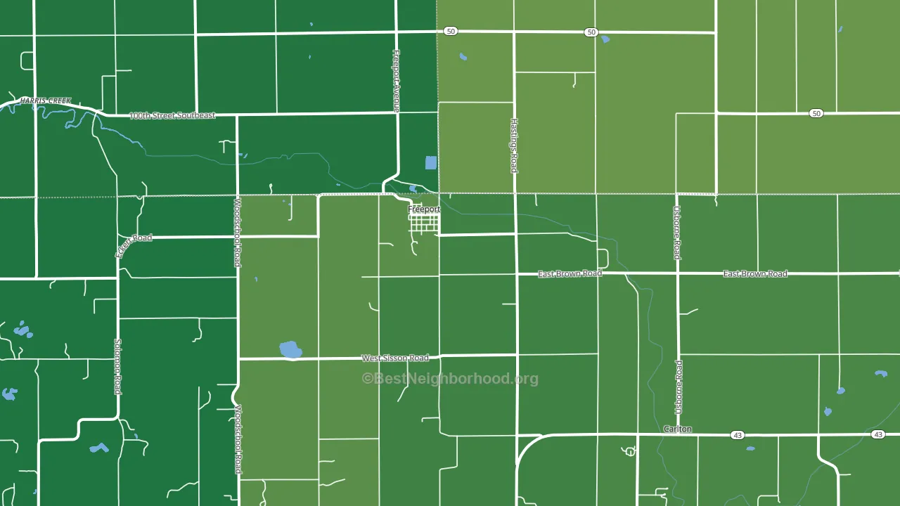 49325, MI block-group voter-turnout map