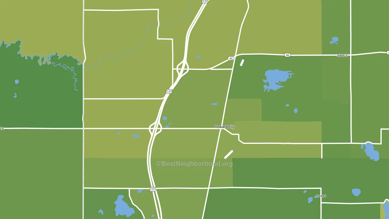 49329, MI block-group voter-turnout map