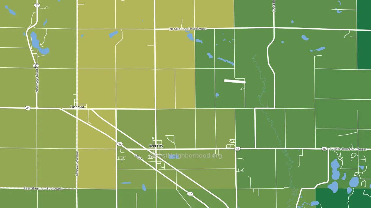 49330, MI block-group voter-turnout map