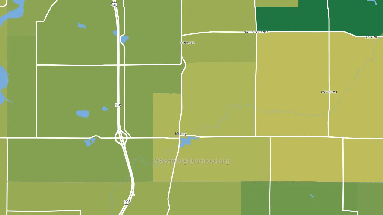 49336, MI block-group voter-turnout map