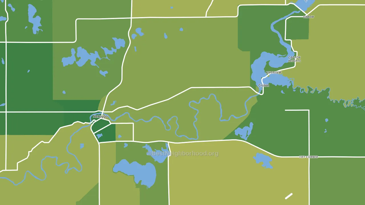 49337, MI block-group voter-turnout map