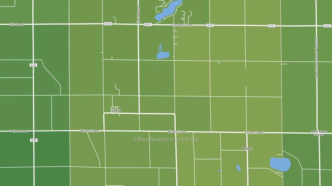 49403, MI block-group voter-turnout map