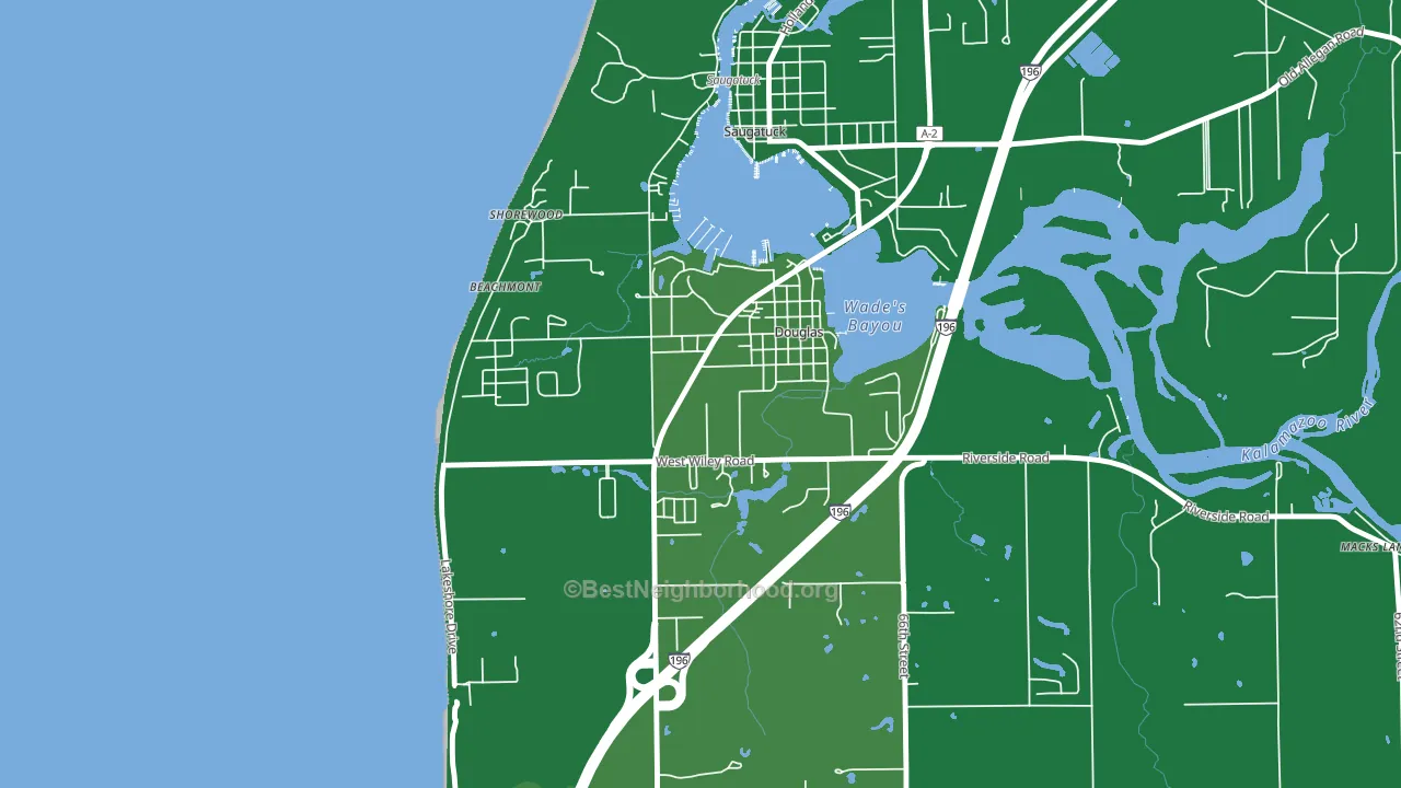 49406, MI block-group voter-turnout map